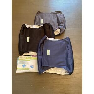 Wegreeco Washable Male Dog Belly Wrap Lot of 3 Blue, Grey, Black Large NWOT